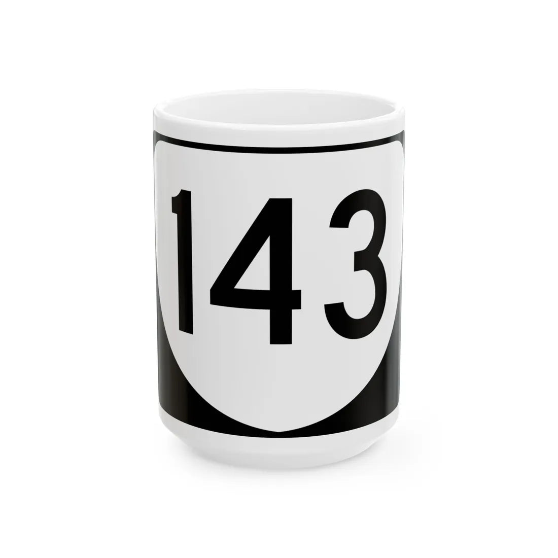 Virginia 143 (Virginia) (Road Sign) White Coffee Mug 15oz - Go Mug Yourself