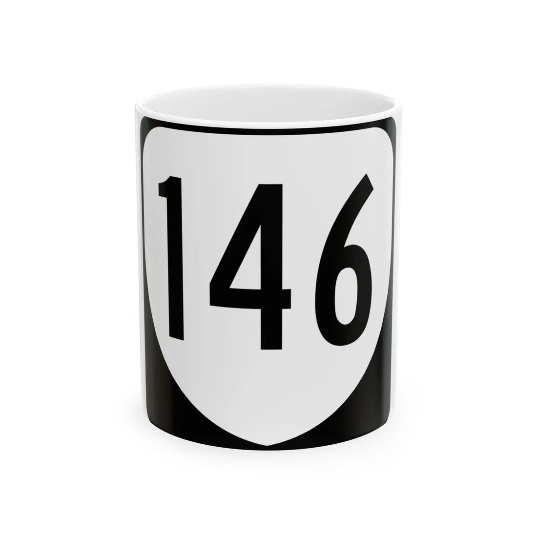 Virginia 146 1980 (Virginia) (Road Sign) White Coffee Mug 11oz - Go Mug Yourself