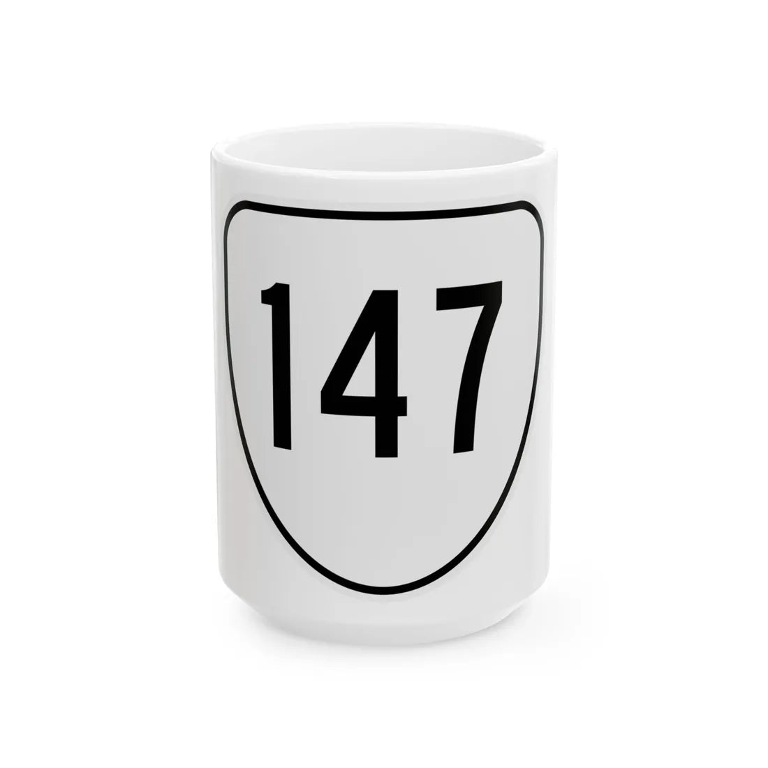 Virginia 147 1956 (Virginia) (Road Sign) White Coffee Mug 15oz - Go Mug Yourself