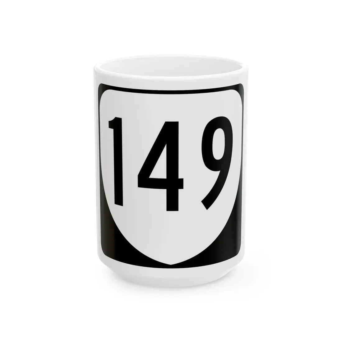 Virginia 149 1980 (Virginia) (Road Sign) White Coffee Mug 15oz - Go Mug Yourself