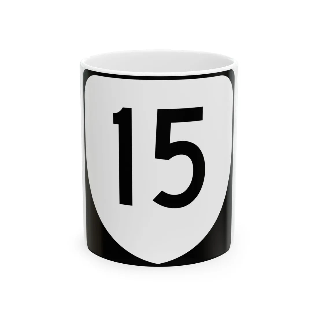 Virginia 15 (Virginia) (Road Sign) White Coffee Mug 11oz - Go Mug Yourself