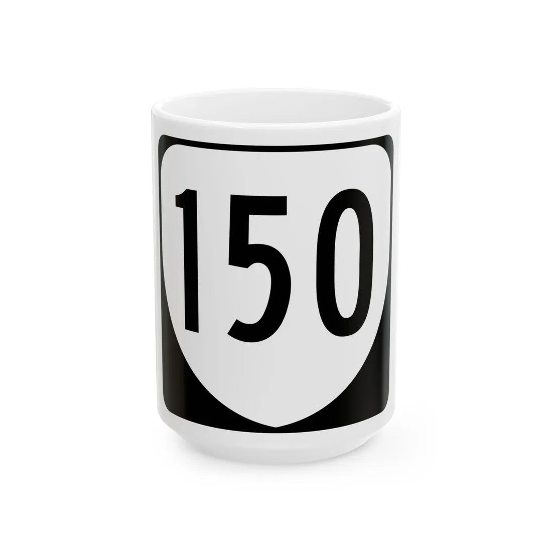 Virginia 150 1980 (Virginia) (Road Sign) White Coffee Mug 15oz - Go Mug Yourself