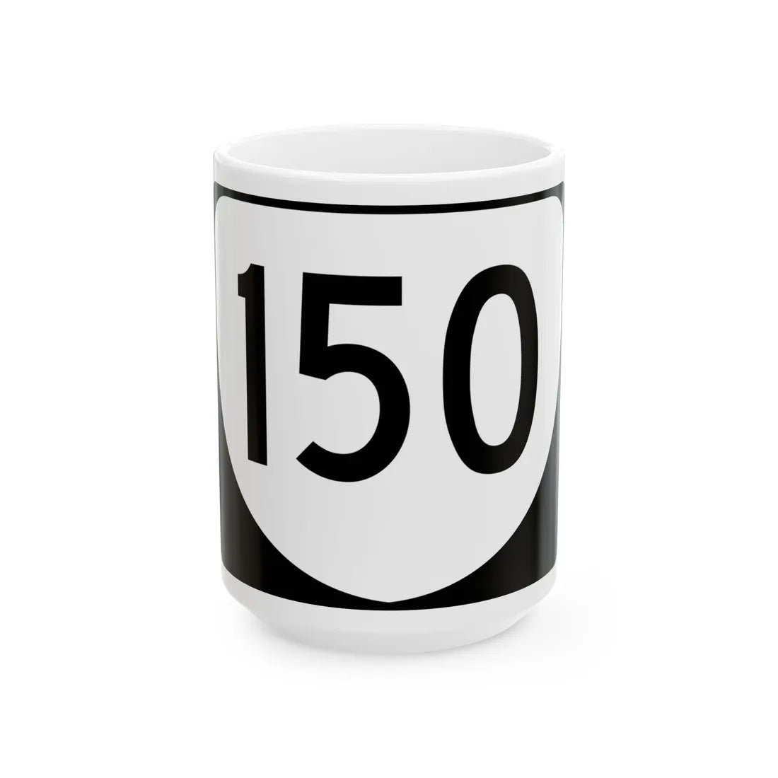 Virginia 150 (Virginia) (Road Sign) White Coffee Mug 15oz - Go Mug Yourself