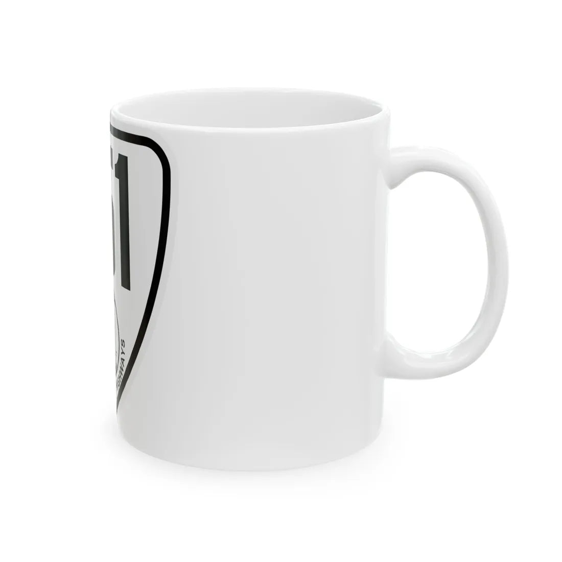 Virginia 151 1924 (Virginia) (Road Sign) White Coffee Mug - Go Mug Yourself