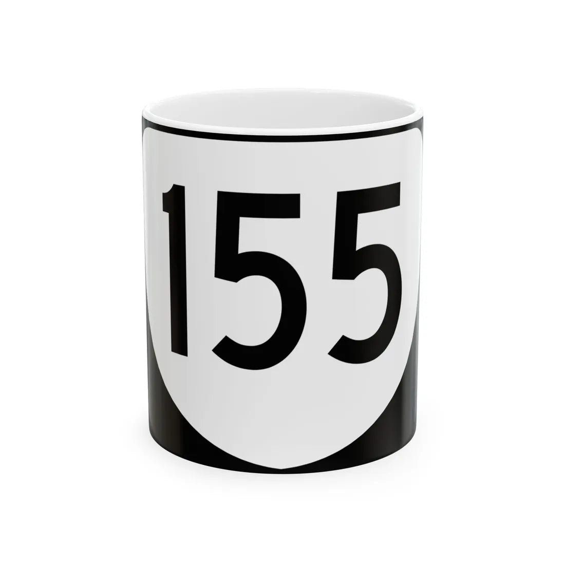 Virginia 155 (Virginia) (Road Sign) White Coffee Mug 11oz - Go Mug Yourself