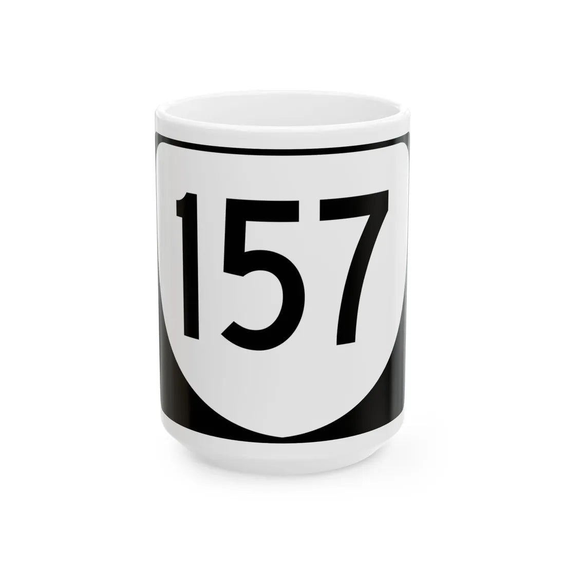 Virginia 157 (Virginia) (Road Sign) White Coffee Mug 15oz - Go Mug Yourself