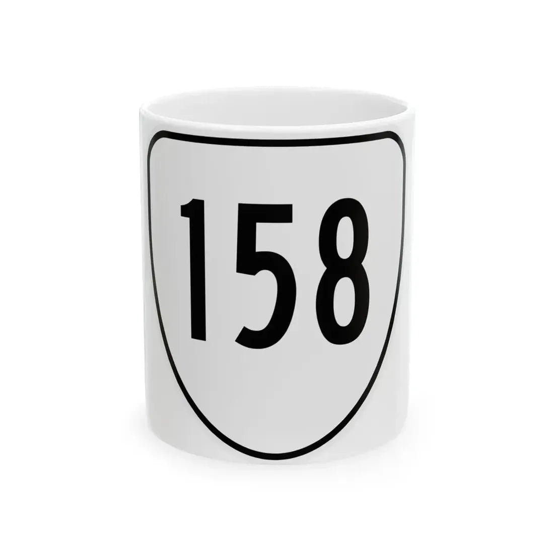 Virginia 158 1956 (Virginia) (Road Sign) White Coffee Mug 11oz - Go Mug Yourself