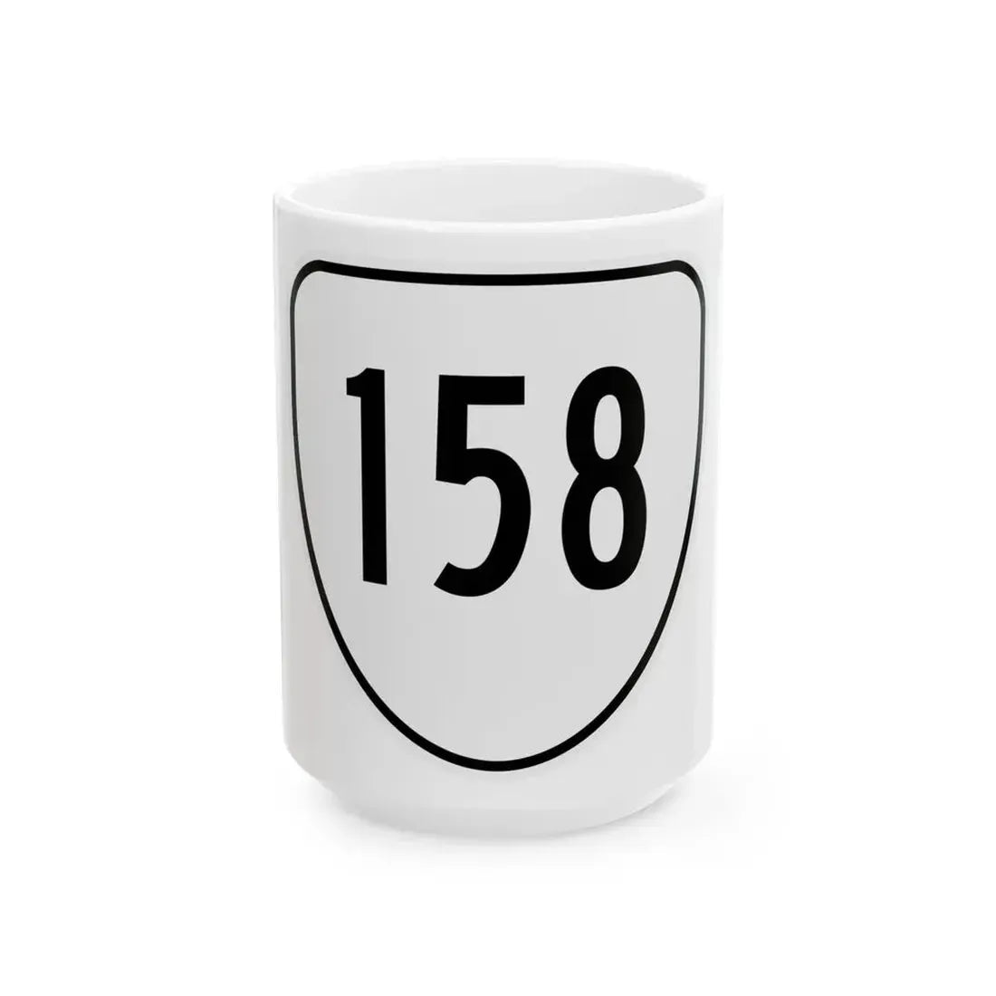 Virginia 158 1956 (Virginia) (Road Sign) White Coffee Mug 15oz - Go Mug Yourself