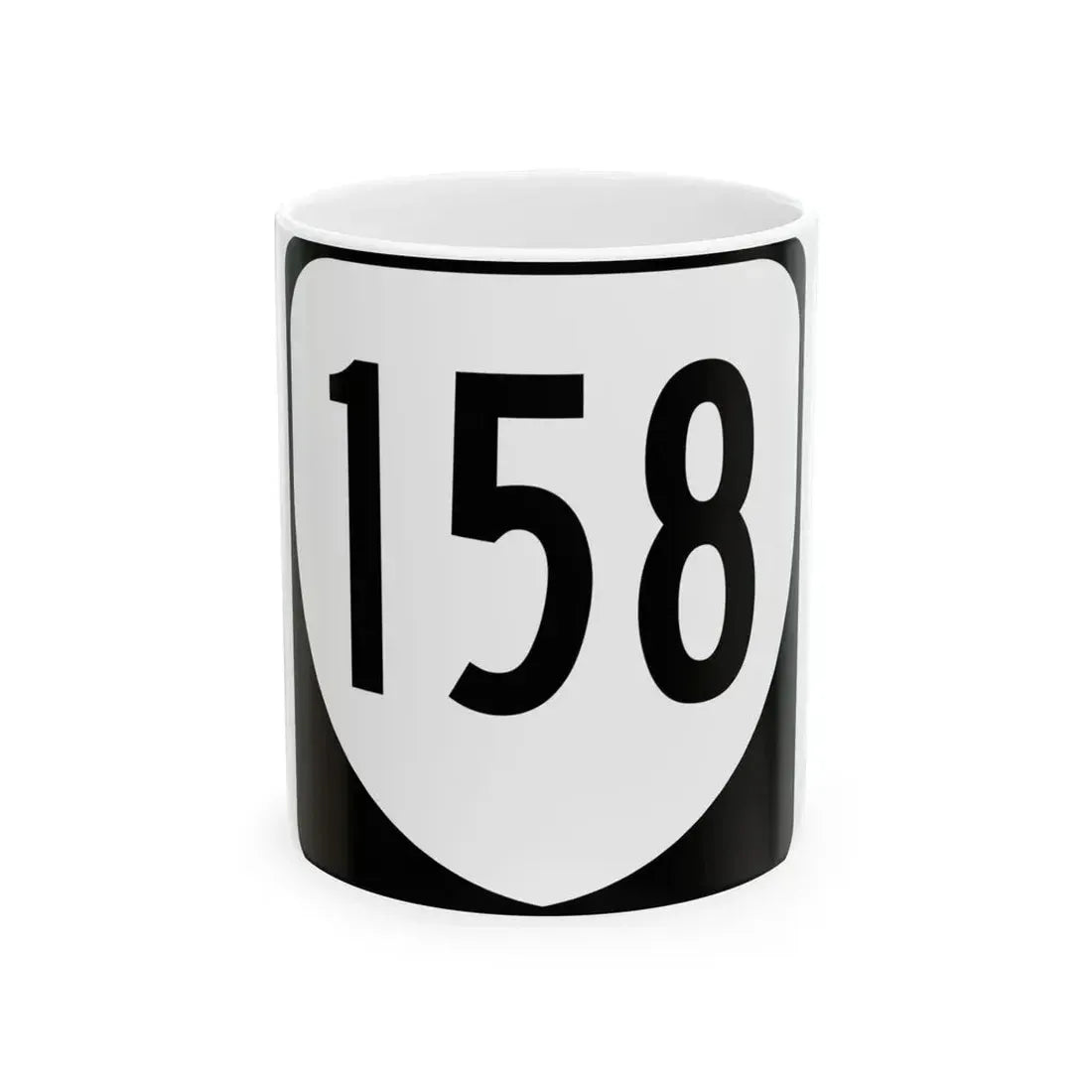 Virginia 158 1980 (Virginia) (Road Sign) White Coffee Mug 11oz - Go Mug Yourself