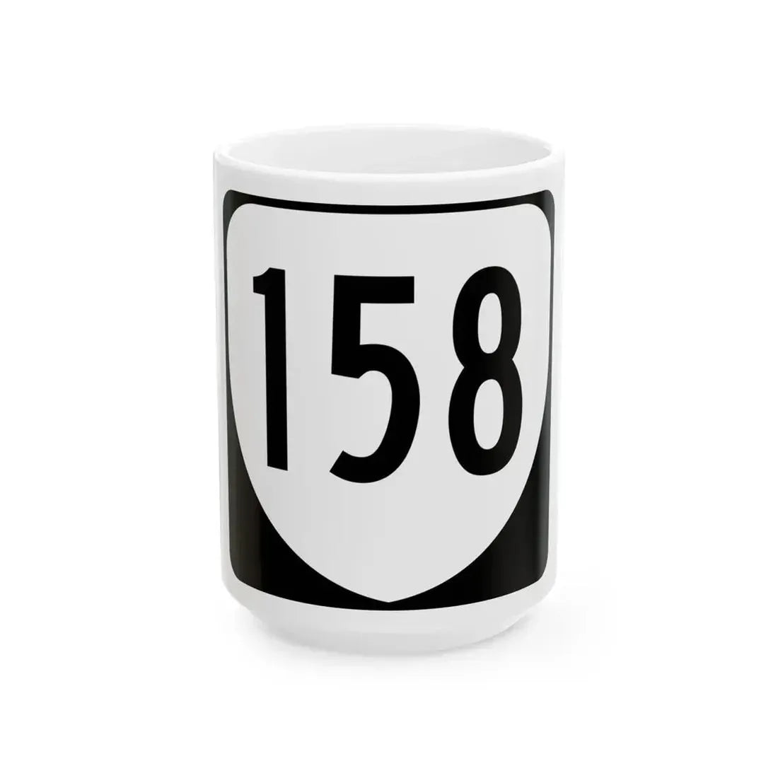 Virginia 158 1980 (Virginia) (Road Sign) White Coffee Mug 15oz - Go Mug Yourself
