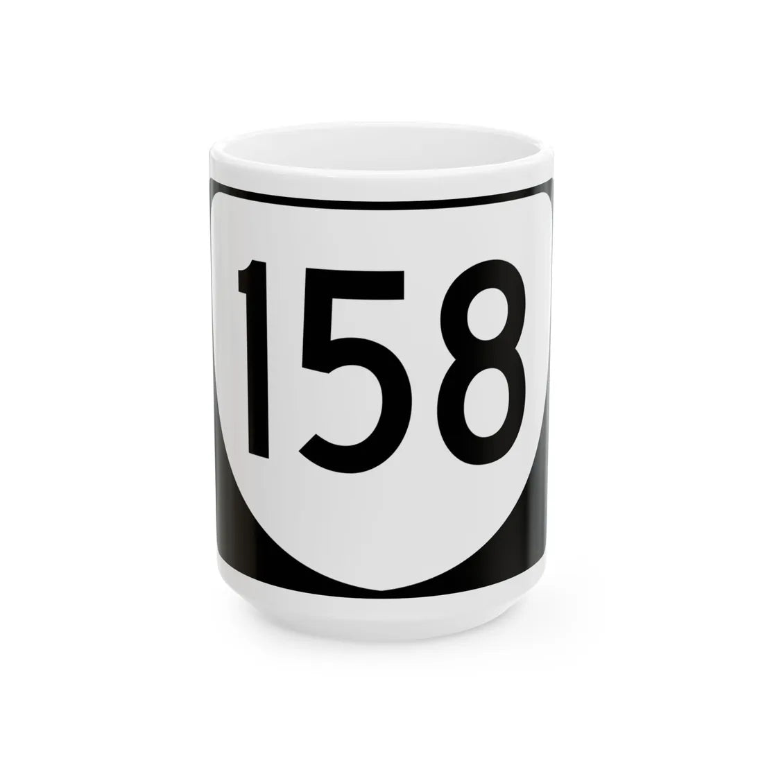 Virginia 158 (Virginia) (Road Sign) White Coffee Mug 15oz - Go Mug Yourself