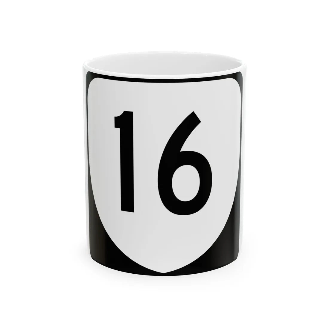 Virginia 16 (Virginia) (Road Sign) White Coffee Mug 11oz - Go Mug Yourself
