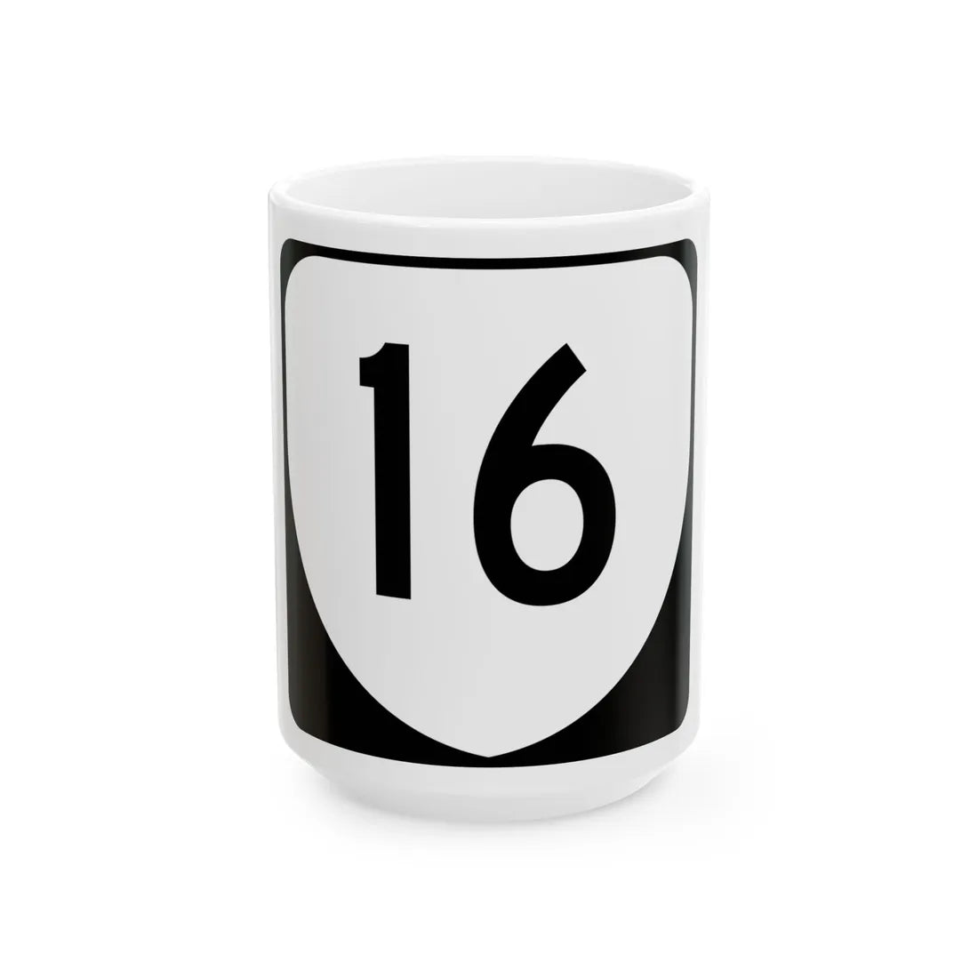 Virginia 16 (Virginia) (Road Sign) White Coffee Mug 15oz - Go Mug Yourself