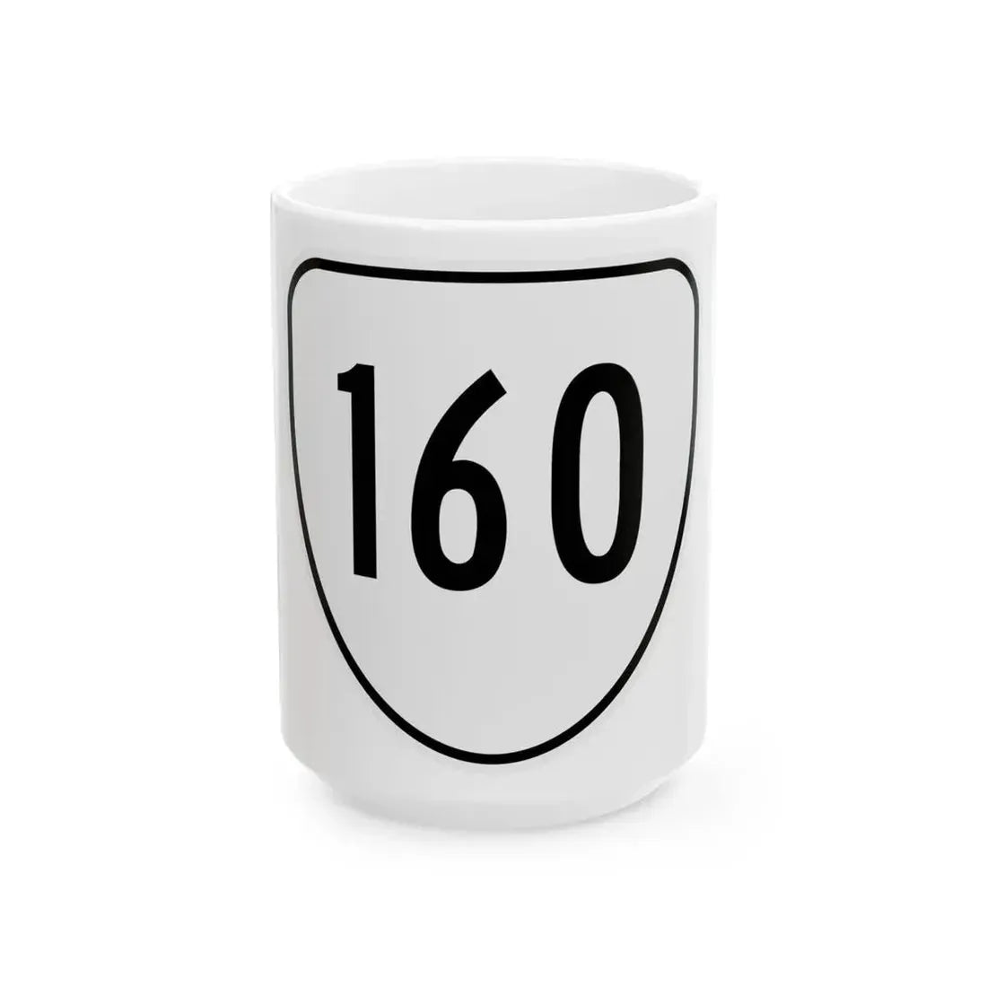 Virginia 160 1956 (Virginia) (Road Sign) White Coffee Mug 15oz - Go Mug Yourself