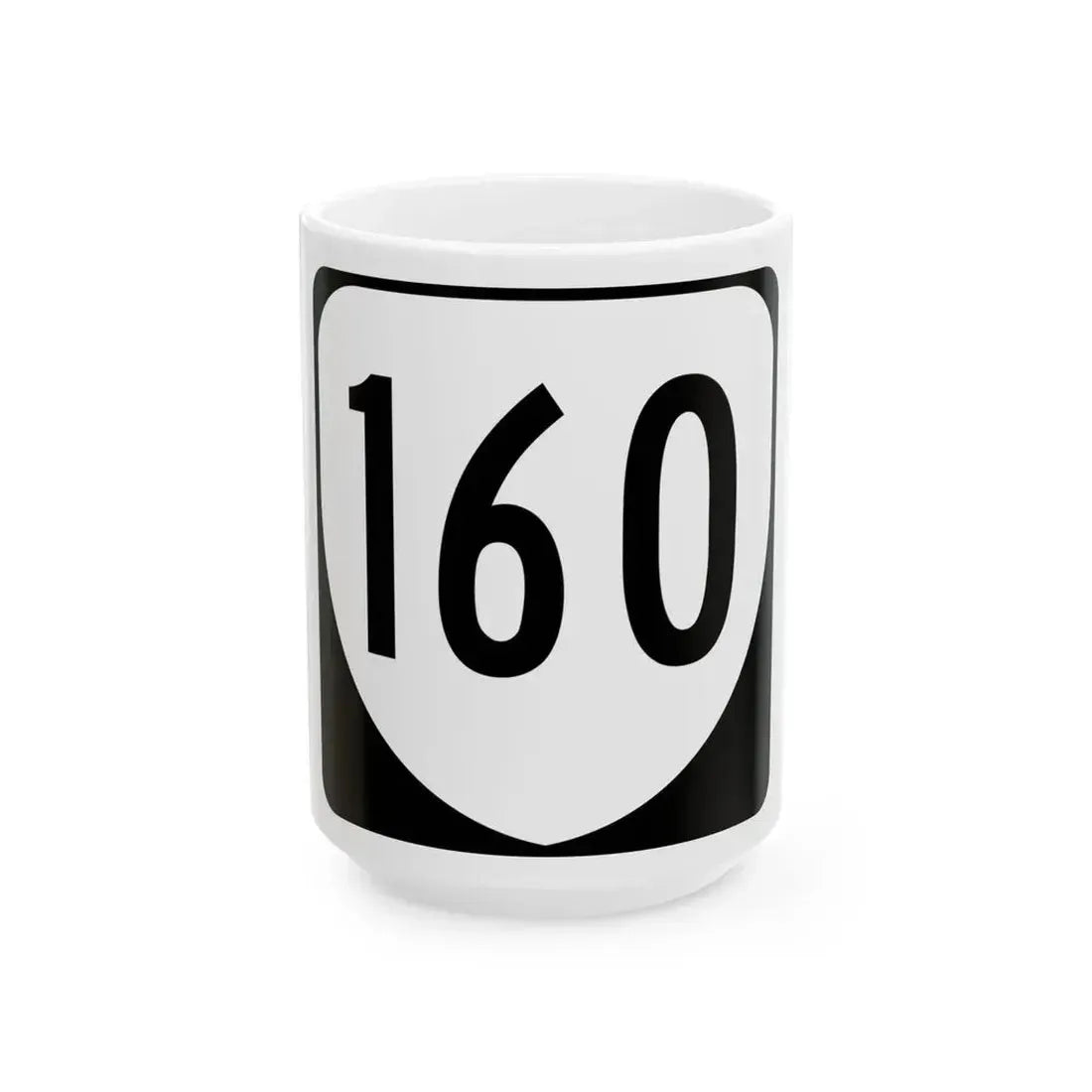 Virginia 160 1980 (Virginia) (Road Sign) White Coffee Mug 15oz - Go Mug Yourself