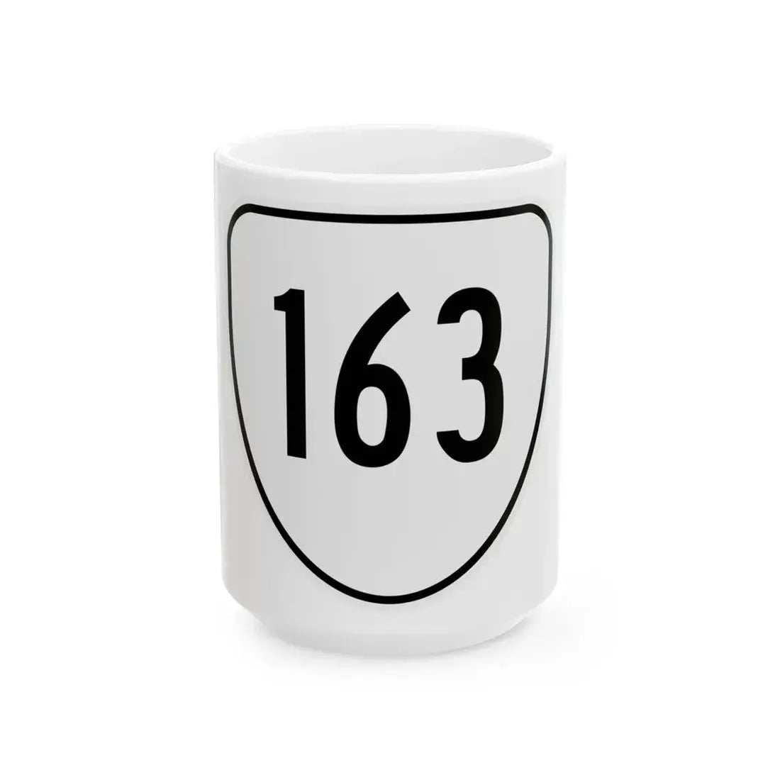 Virginia 163 1956 (Virginia) (Road Sign) White Coffee Mug 15oz - Go Mug Yourself