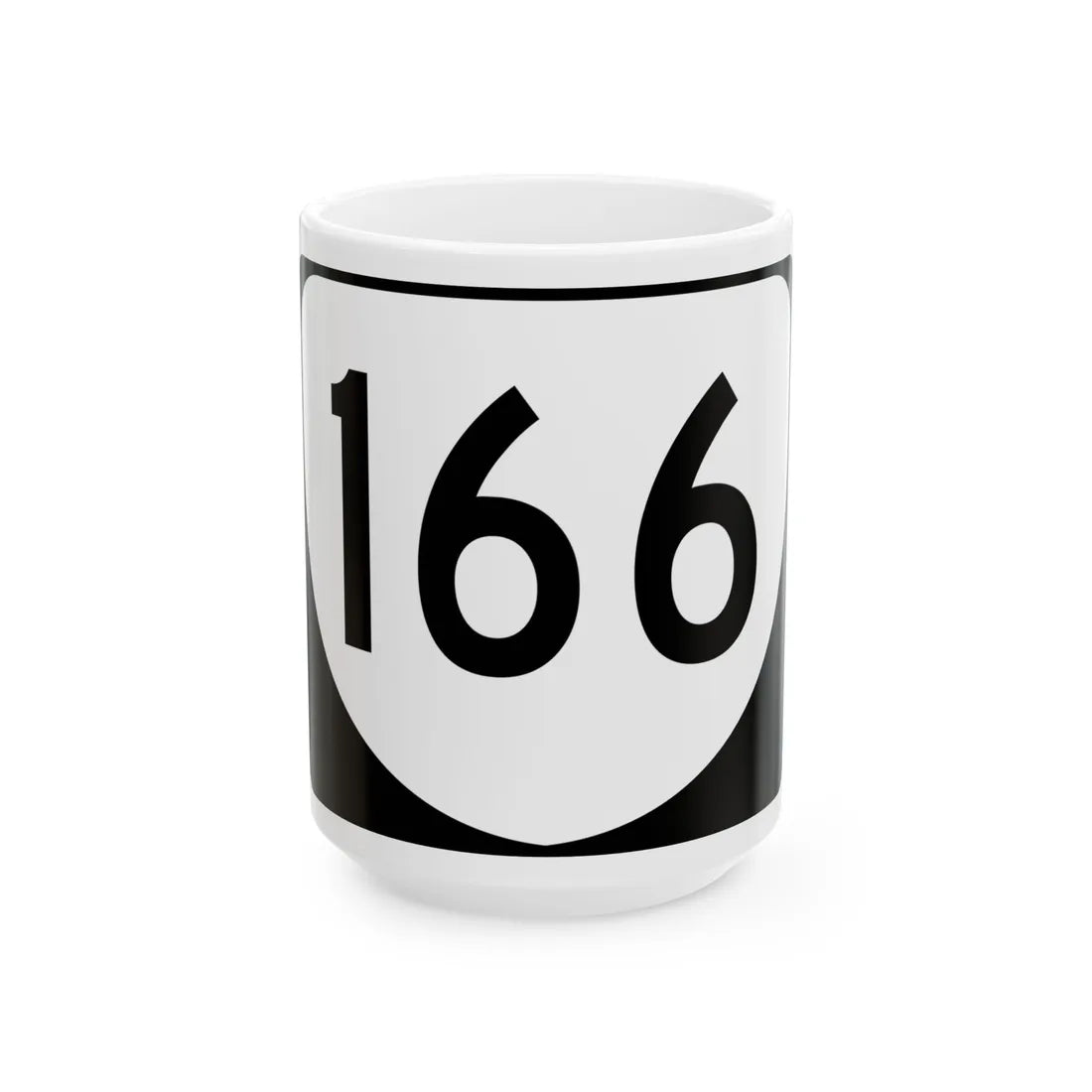Virginia 166 (Virginia) (Road Sign) White Coffee Mug 15oz - Go Mug Yourself