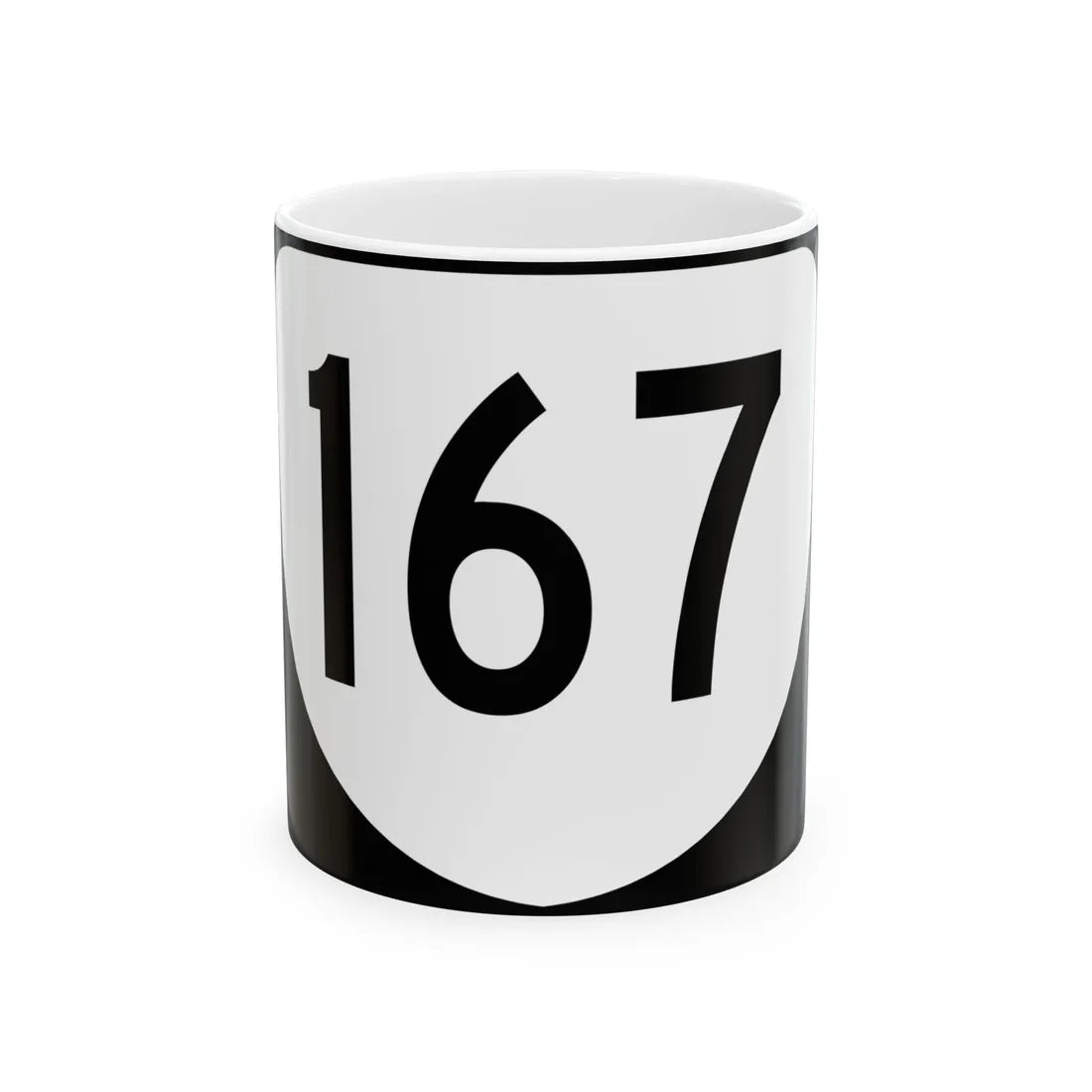 Virginia 167 (Virginia) (Road Sign) White Coffee Mug 11oz - Go Mug Yourself