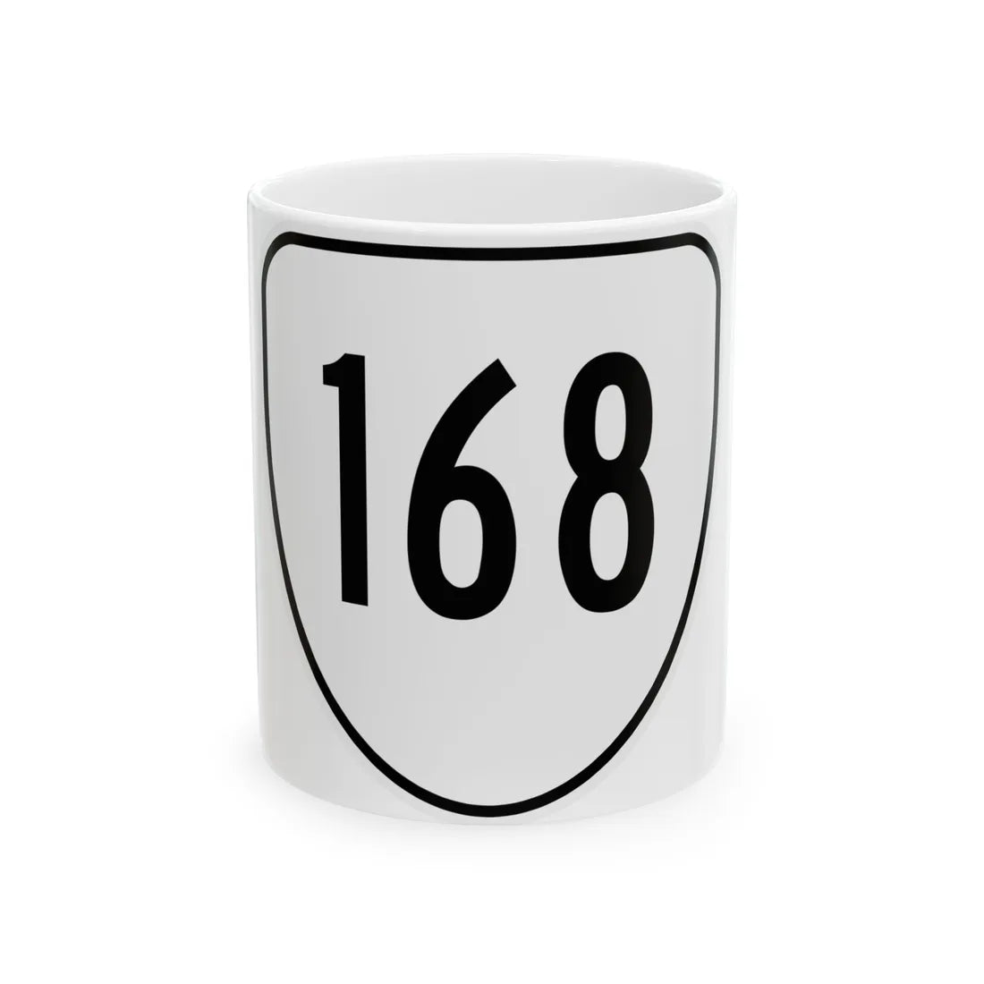 Virginia 168 1956 (Virginia) (Road Sign) White Coffee Mug 11oz - Go Mug Yourself