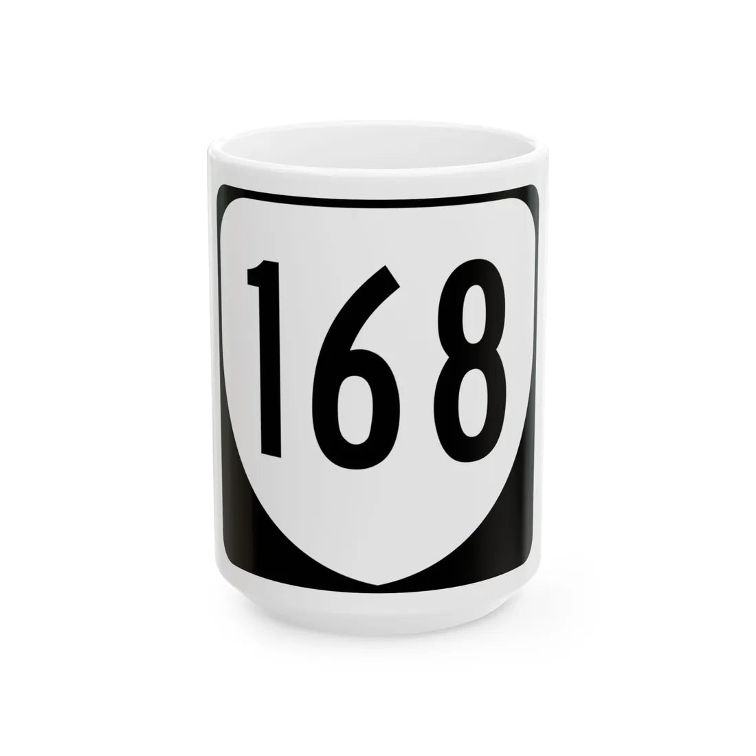Virginia 168 1980 (Virginia) (Road Sign) White Coffee Mug 15oz - Go Mug Yourself