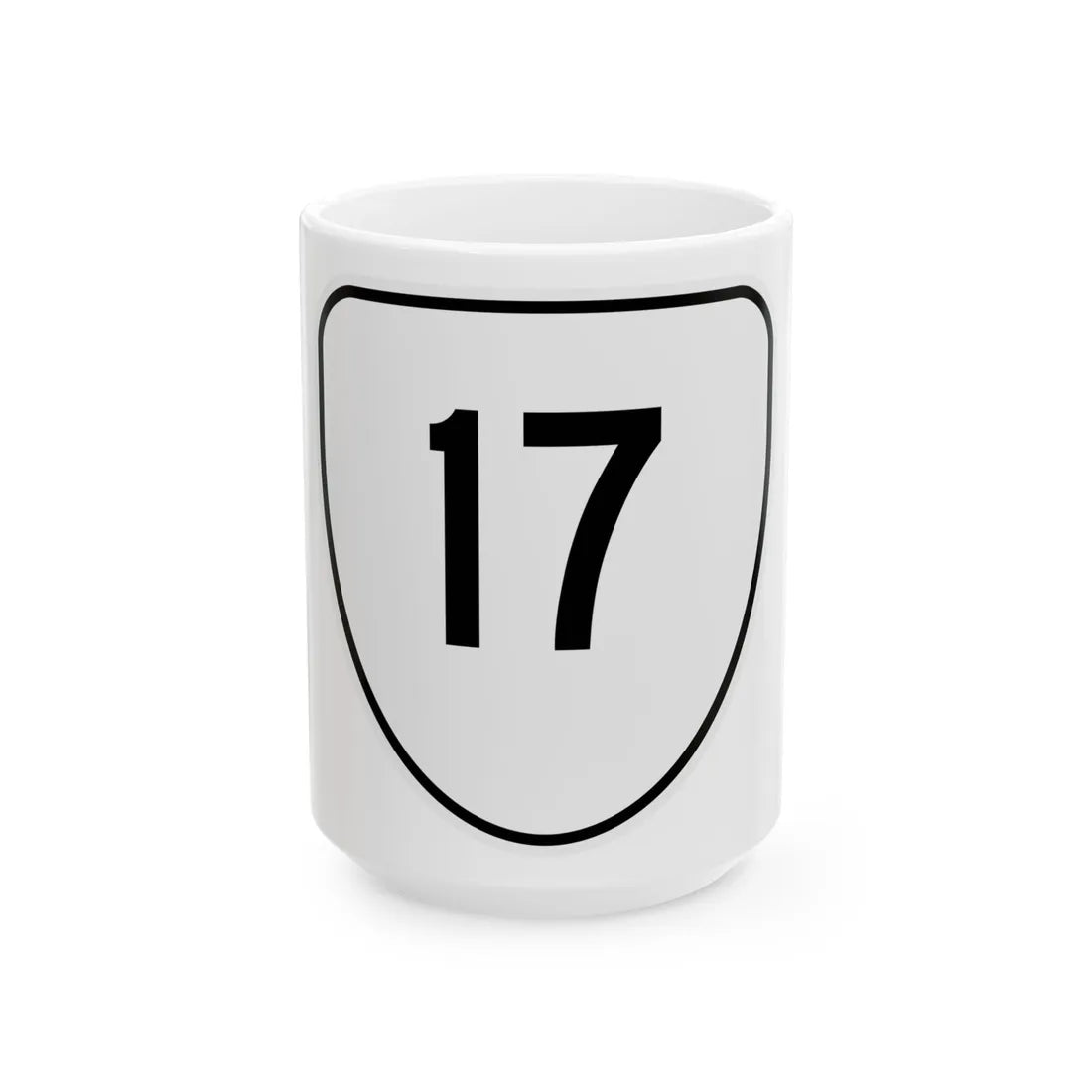 Virginia 17 1956 (Virginia) (Road Sign) White Coffee Mug 15oz - Go Mug Yourself