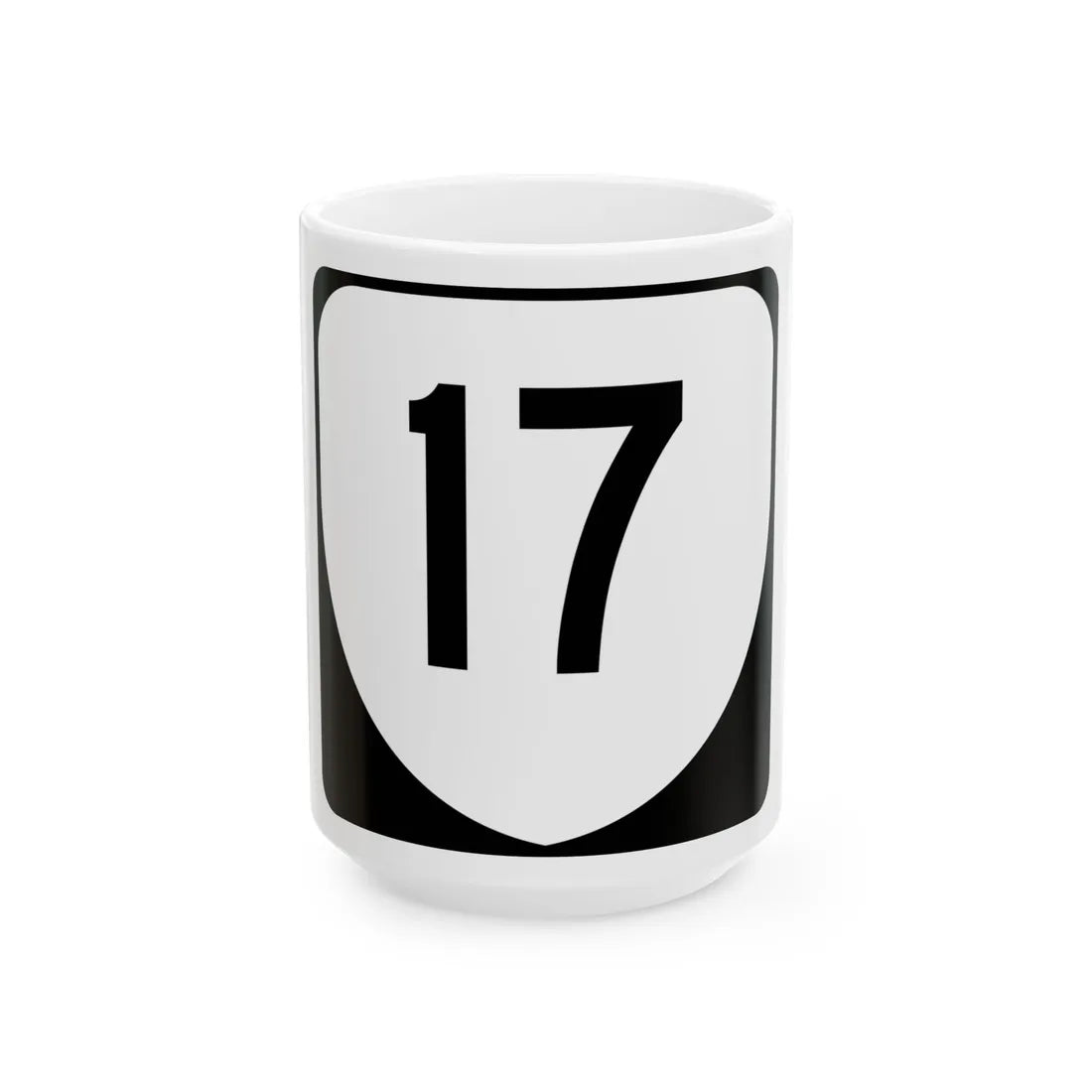 Virginia 17 (Virginia) (Road Sign) White Coffee Mug 15oz - Go Mug Yourself