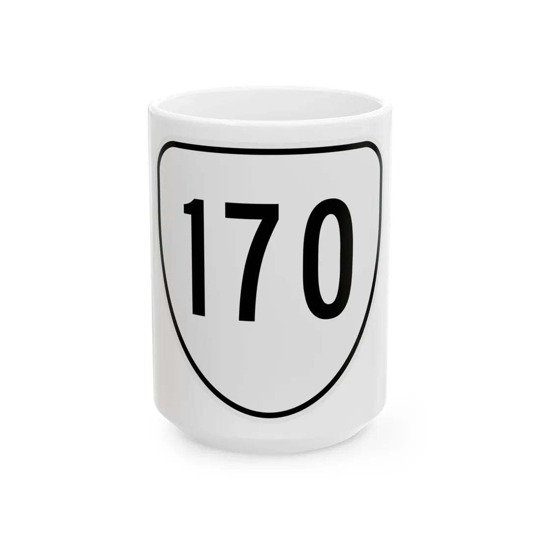 Virginia 170 1956 (Virginia) (Road Sign) White Coffee Mug 15oz - Go Mug Yourself