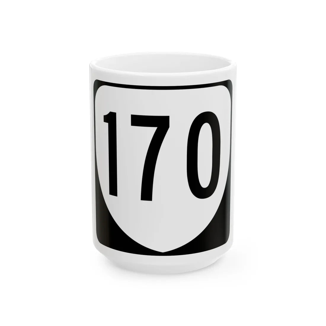 Virginia 170 1980 (Virginia) (Road Sign) White Coffee Mug 15oz - Go Mug Yourself