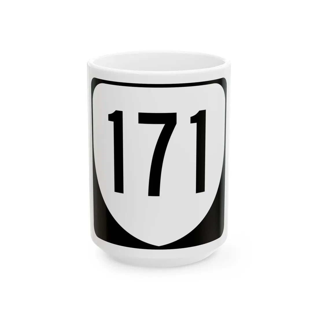 Virginia 171 1980 (Virginia) (Road Sign) White Coffee Mug 15oz - Go Mug Yourself