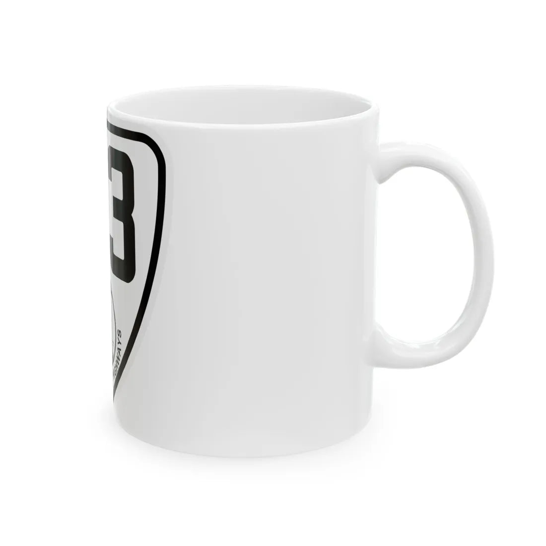 Virginia 173 1924 (Virginia) (Road Sign) White Coffee Mug - Go Mug Yourself