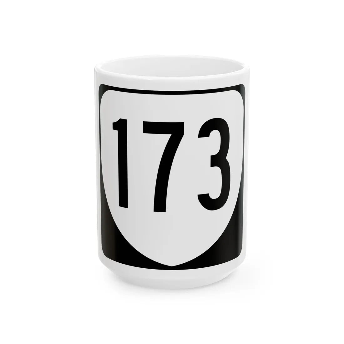 Virginia 173 1980 (Virginia) (Road Sign) White Coffee Mug 15oz - Go Mug Yourself