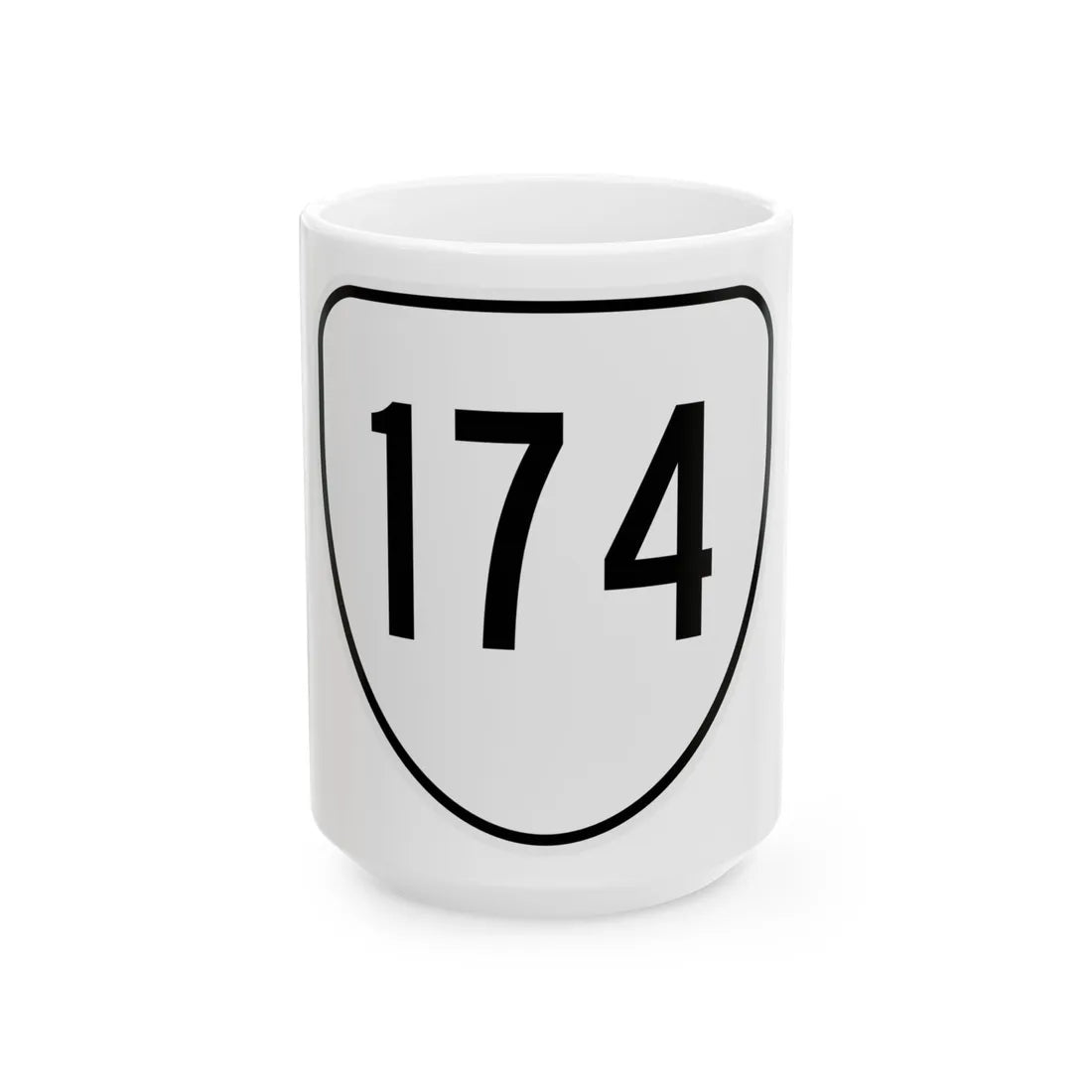 Virginia 174 1956 (Virginia) (Road Sign) White Coffee Mug 15oz - Go Mug Yourself