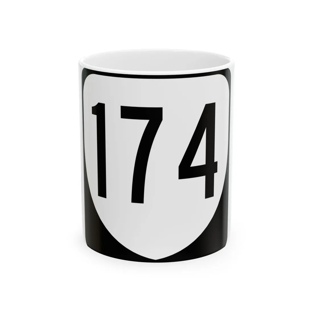 Virginia 174 1980 (Virginia) (Road Sign) White Coffee Mug 11oz - Go Mug Yourself