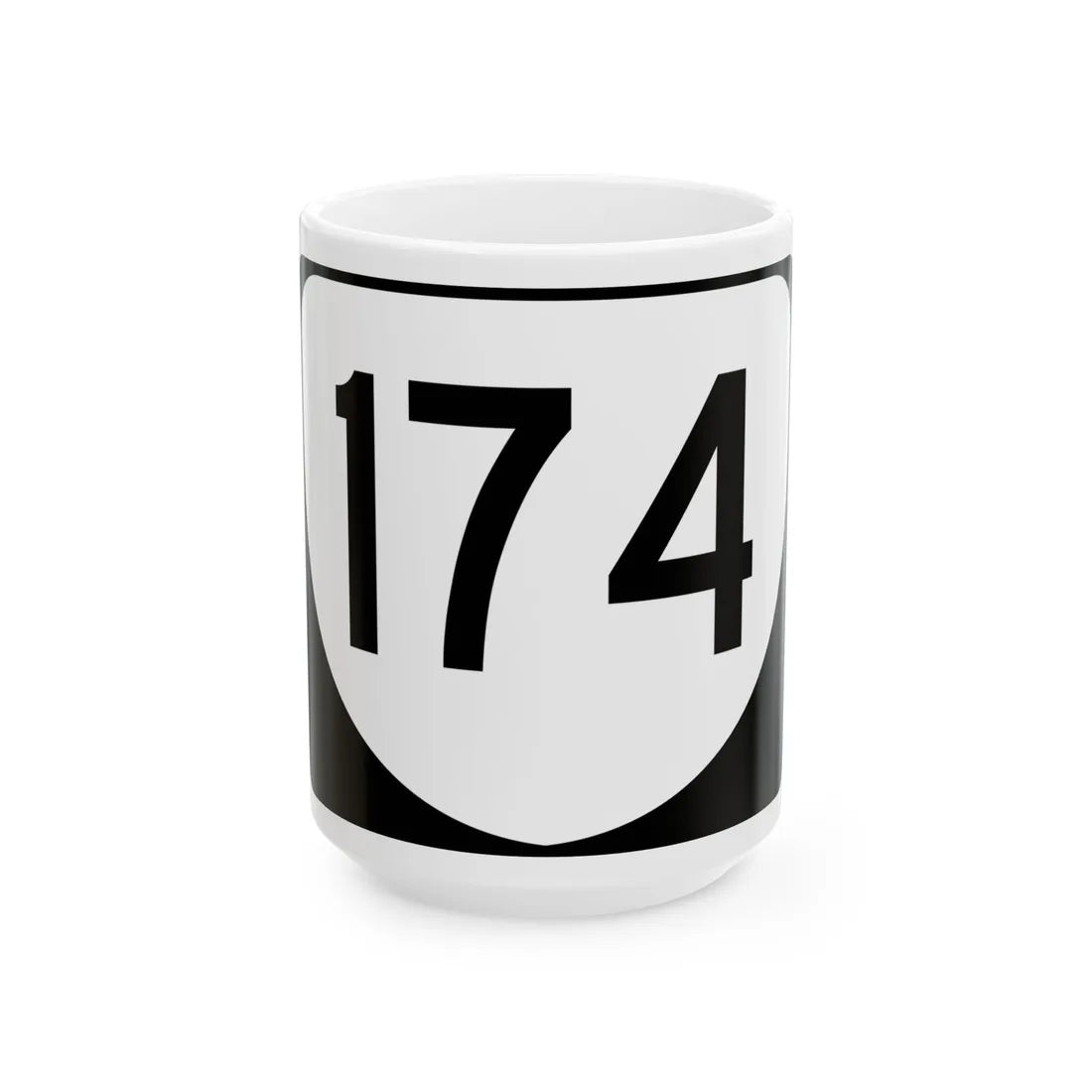 Virginia 174 (Virginia) (Road Sign) White Coffee Mug 15oz - Go Mug Yourself