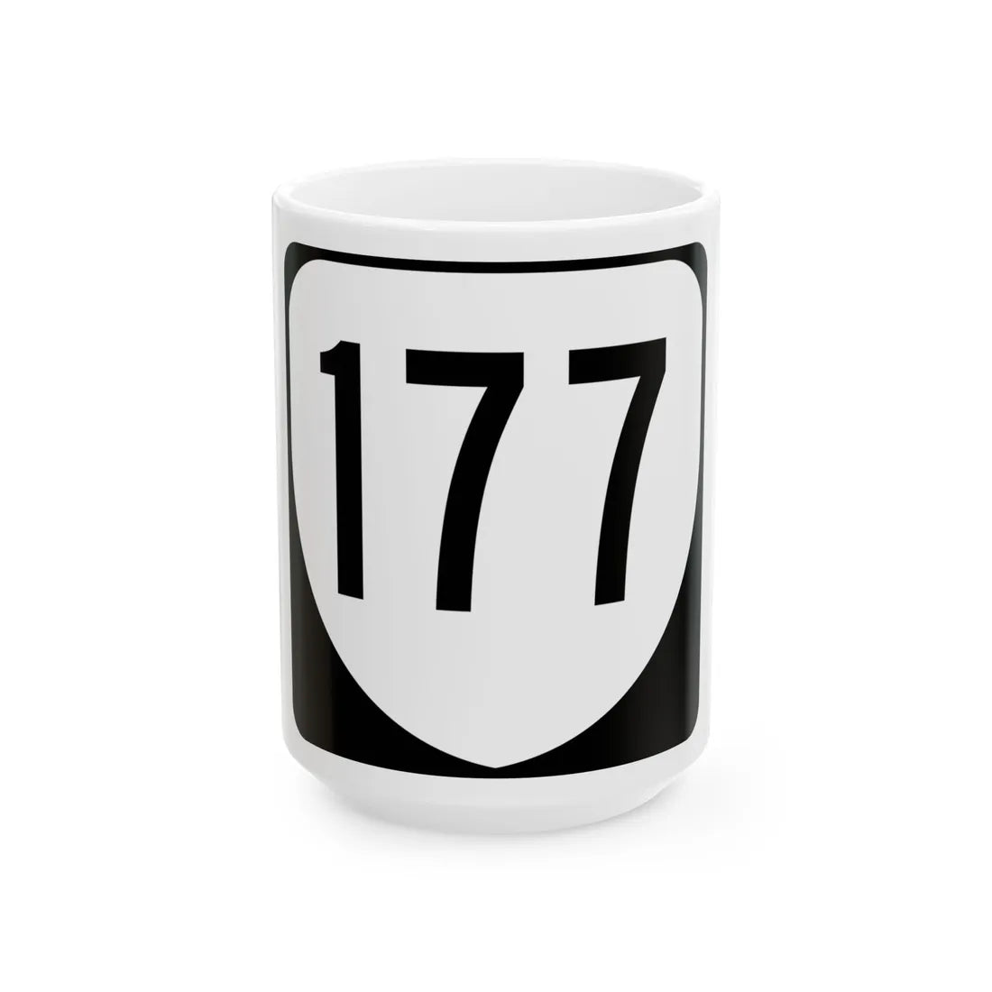 Virginia 177 1980 (Virginia) (Road Sign) White Coffee Mug 15oz - Go Mug Yourself