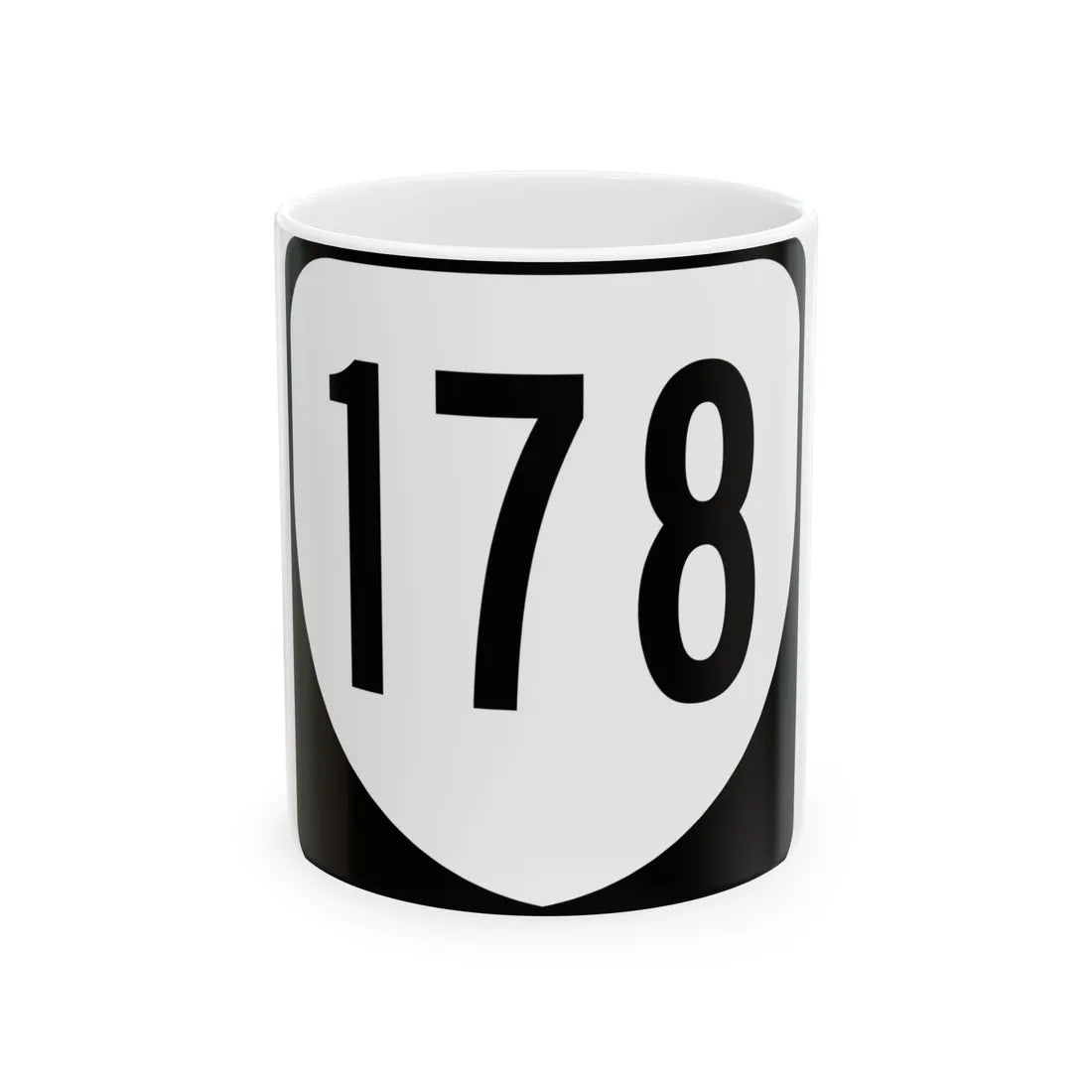 Virginia 178 1980 (Virginia) (Road Sign) White Coffee Mug 11oz - Go Mug Yourself