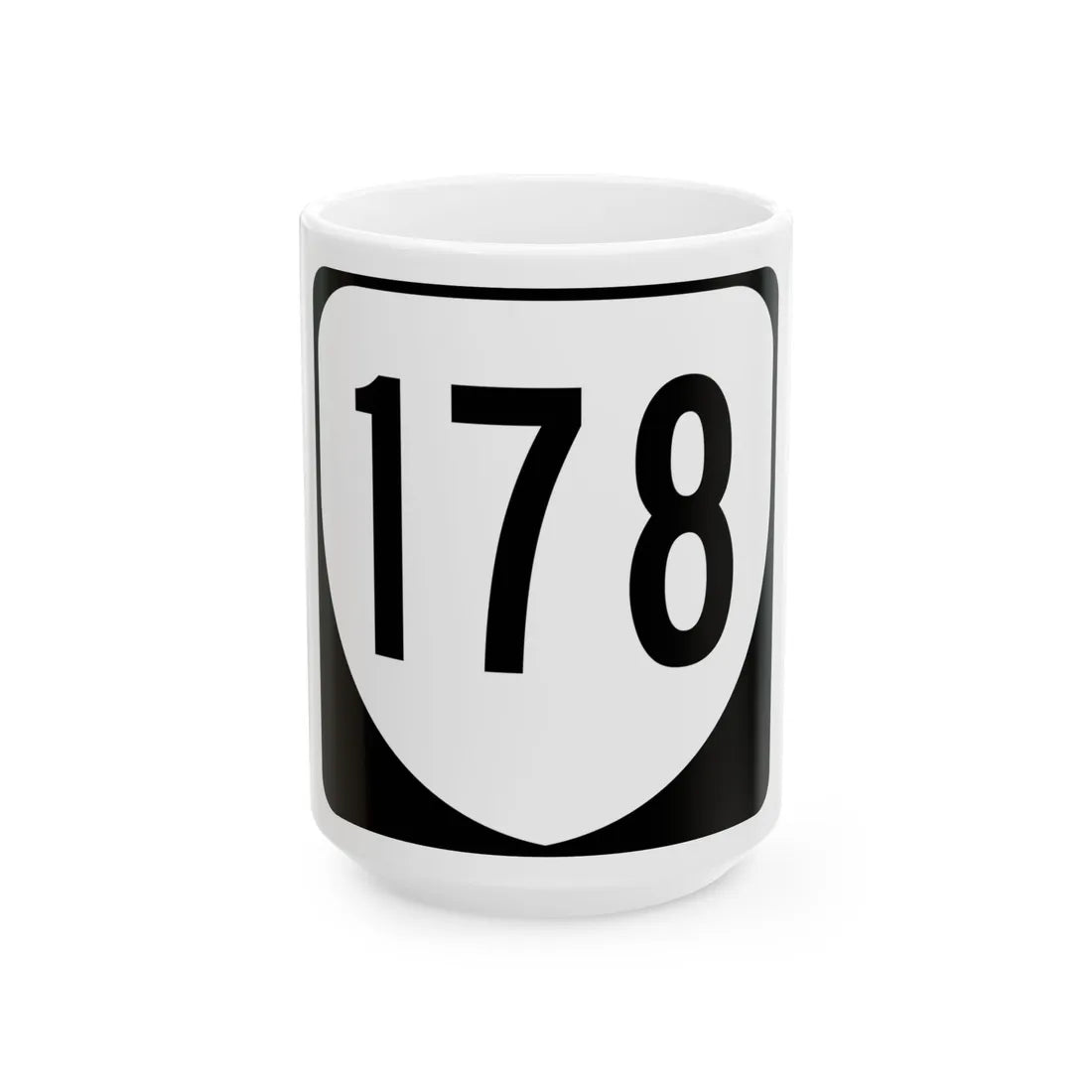 Virginia 178 1980 (Virginia) (Road Sign) White Coffee Mug 15oz - Go Mug Yourself