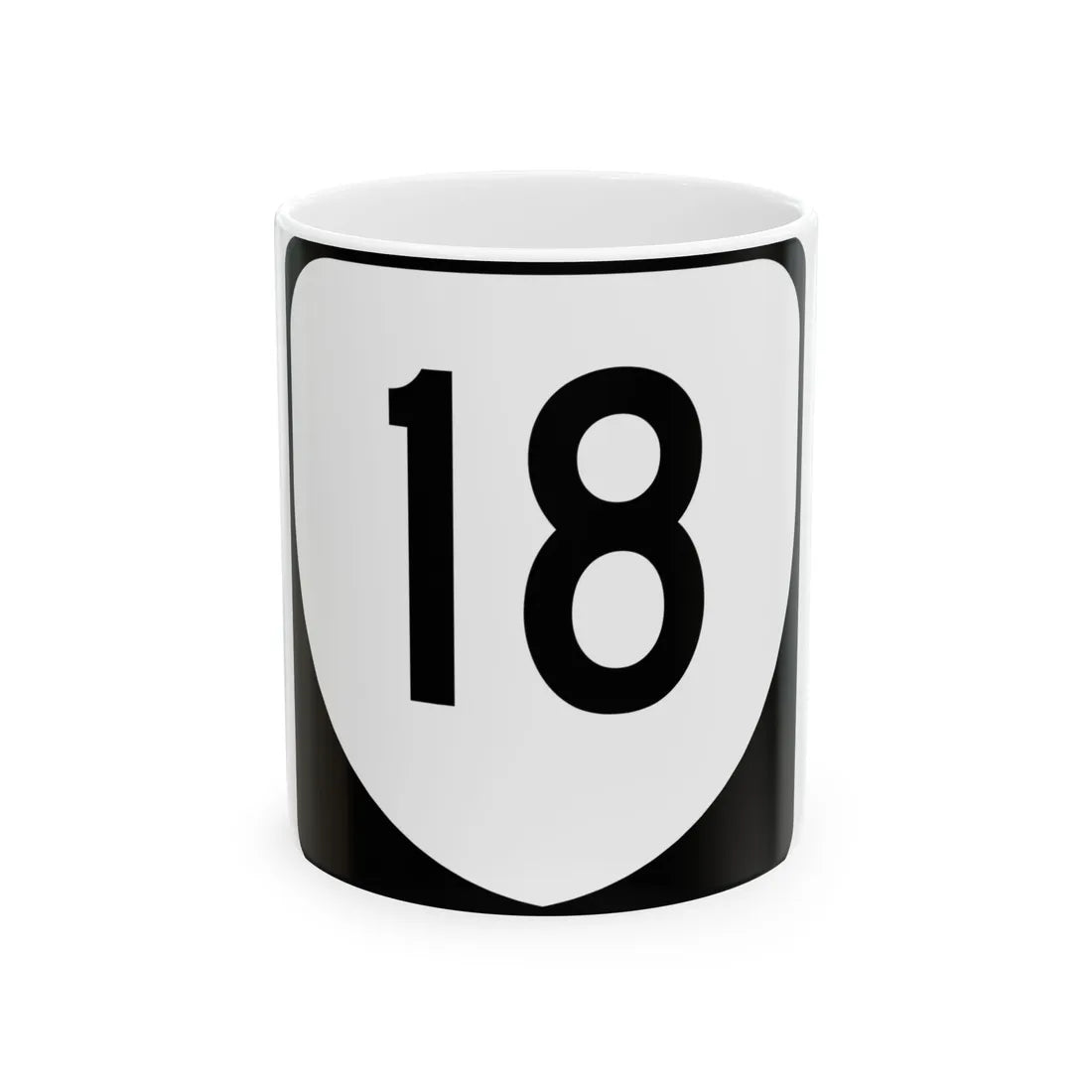 Virginia 18 (Virginia) (Road Sign) White Coffee Mug 11oz - Go Mug Yourself