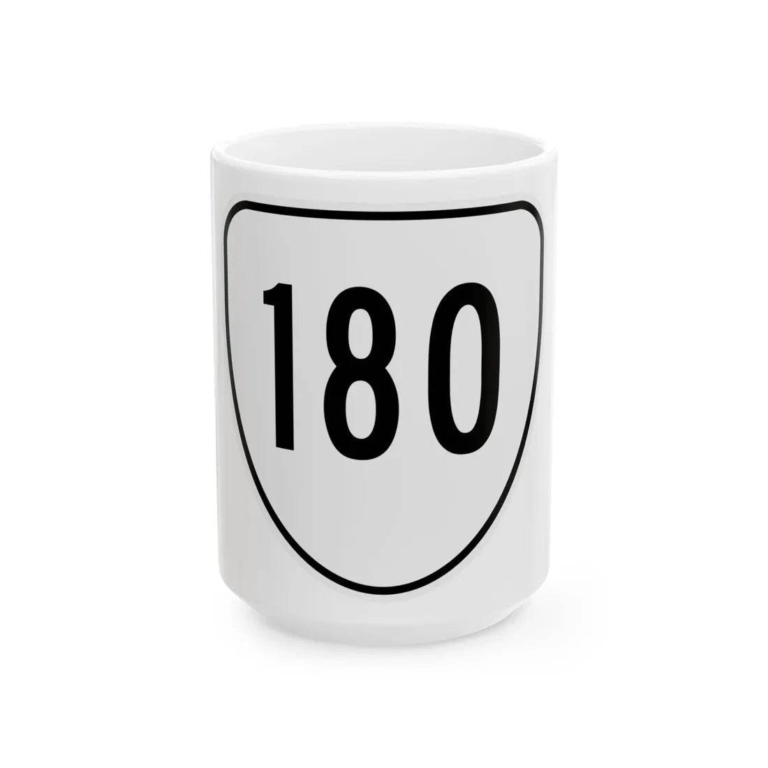 Virginia 180 1956 (Virginia) (Road Sign) White Coffee Mug 15oz - Go Mug Yourself