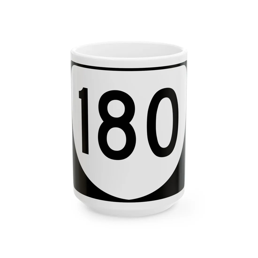 Virginia 180 (Virginia) (Road Sign) White Coffee Mug 15oz - Go Mug Yourself