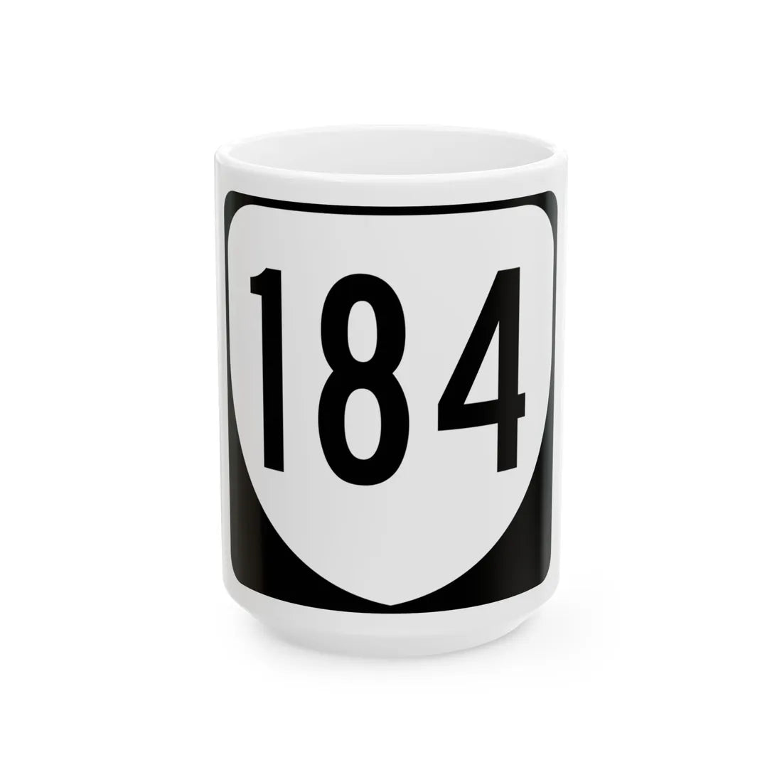 Virginia 184 1980 (Virginia) (Road Sign) White Coffee Mug 15oz - Go Mug Yourself