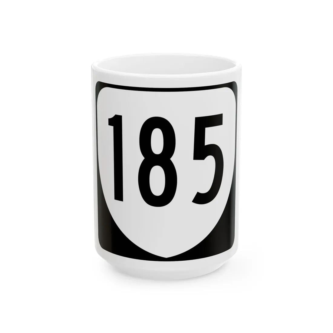 Virginia 185 1980 (Virginia) (Road Sign) White Coffee Mug 15oz - Go Mug Yourself