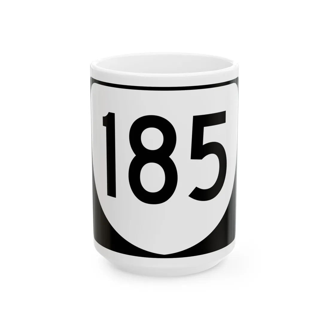Virginia 185 (Virginia) (Road Sign) White Coffee Mug 15oz - Go Mug Yourself