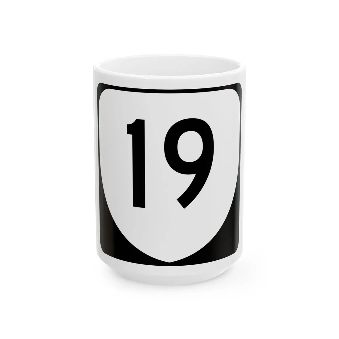 Virginia 19 (Virginia) (Road Sign) White Coffee Mug 15oz - Go Mug Yourself