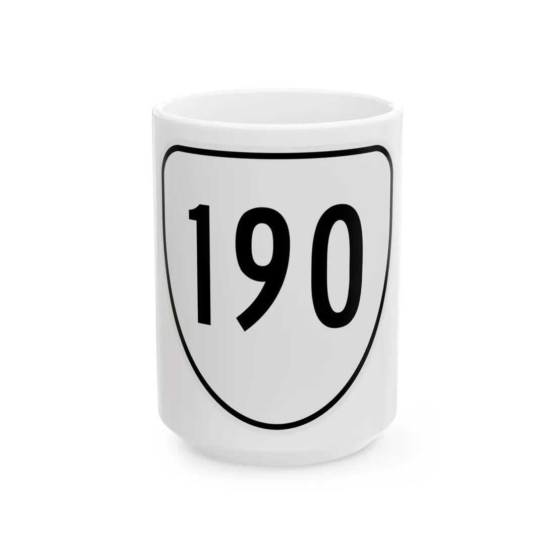 Virginia 190 1956 (Virginia) (Road Sign) White Coffee Mug 15oz - Go Mug Yourself