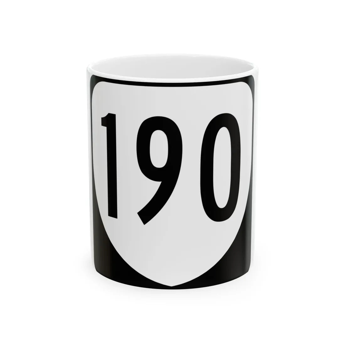 Virginia 190 1980 (Virginia) (Road Sign) White Coffee Mug 11oz - Go Mug Yourself