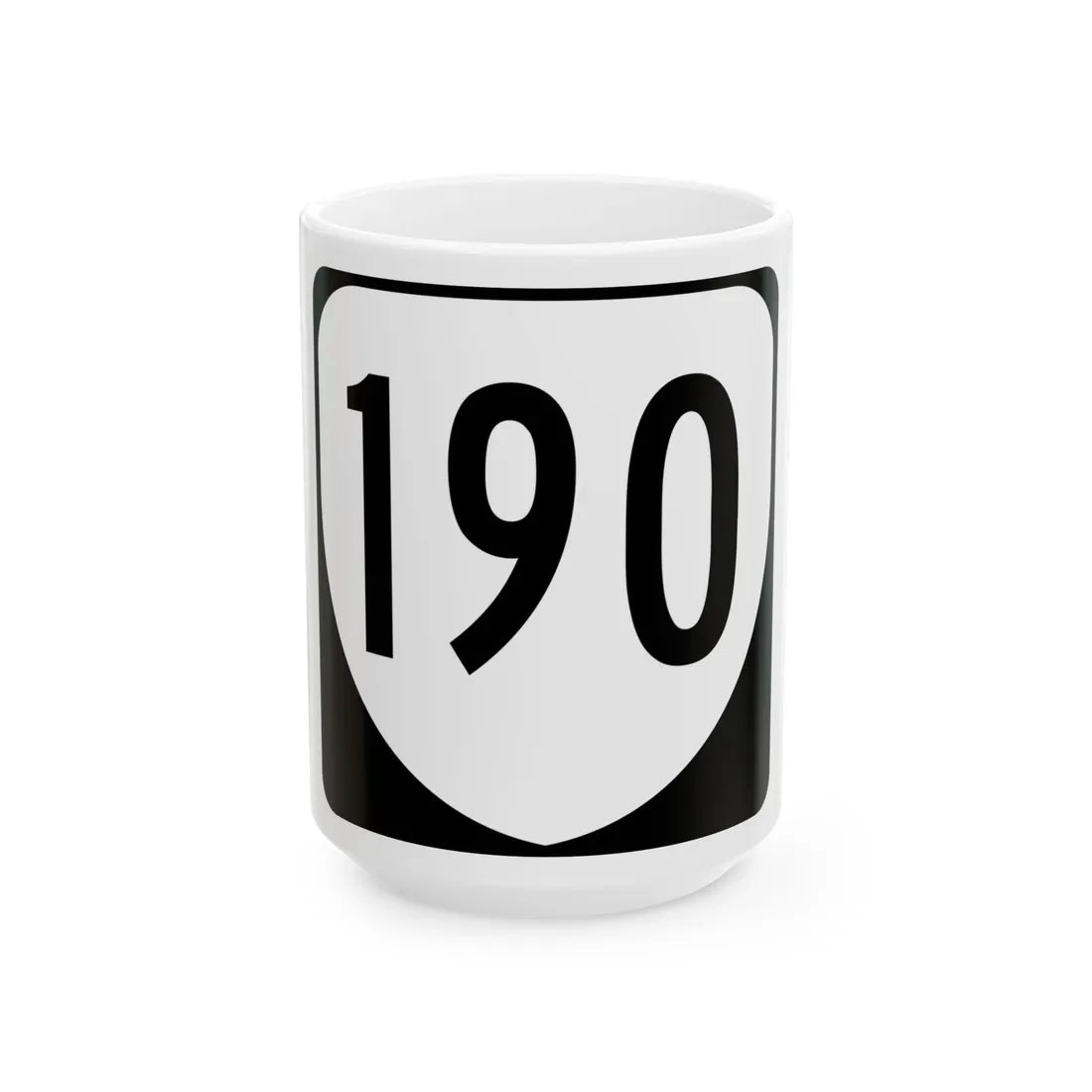 Virginia 190 1980 (Virginia) (Road Sign) White Coffee Mug 15oz - Go Mug Yourself