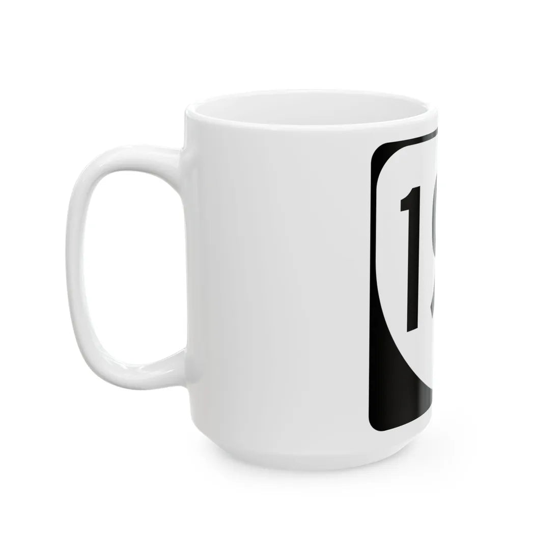 Virginia 190 1980 (Virginia) (Road Sign) White Coffee Mug - Go Mug Yourself