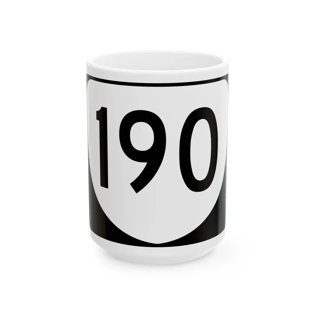 Virginia 190 (Virginia) (Road Sign) White Coffee Mug 15oz - Go Mug Yourself