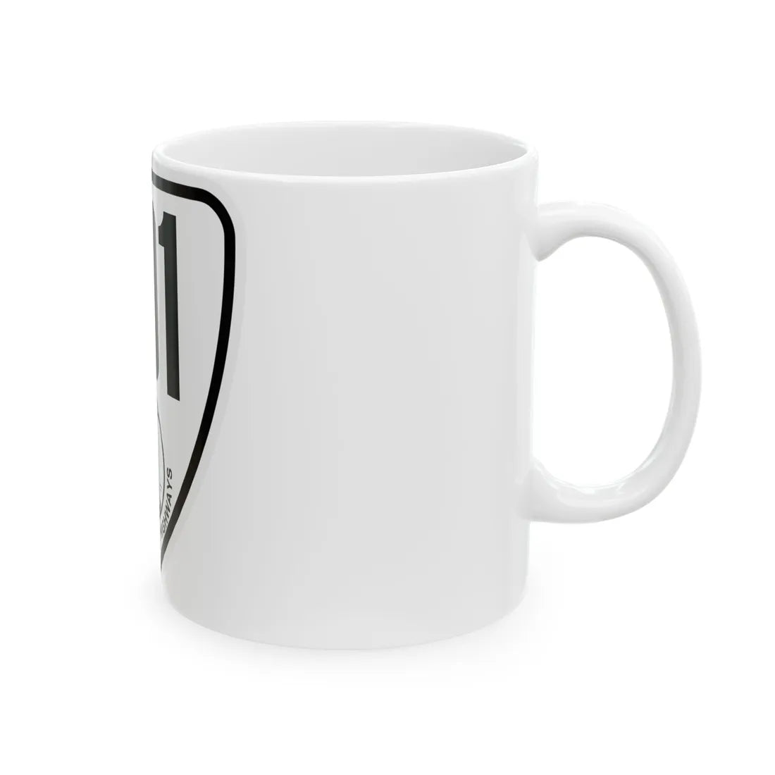 Virginia 191 1924 (Virginia) (Road Sign) White Coffee Mug - Go Mug Yourself